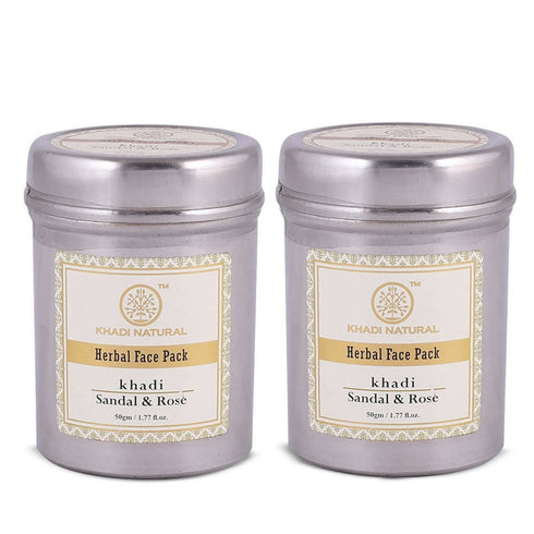 Khadi Natural Sandal & Rose Herbal Face Pack 100g